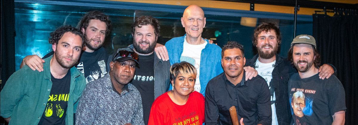 Bad//Dreems joined by Peter Garrett, Emily Wurramara and Mambali’s Brad Bara and Don Murrungun for triple j’s Like a Version